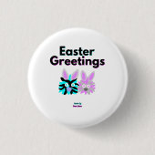 バニーファジー丸ボタン 缶バッジ (正面)