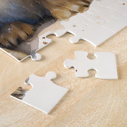 バニーファンシーボウタイ水彩 ジグソーパズル (側面)