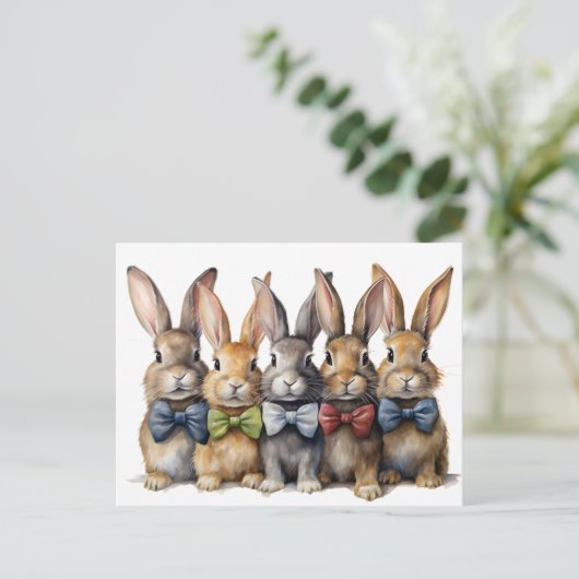 バニーファンシーボウタイ水彩 案内ポストカード (スタンド正面)