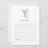 バニーファースト誕生日タイムカプセルノートカード シーズンカード (正面)