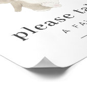 バニーファースト誕生日フェイスサイン ポスター (角)