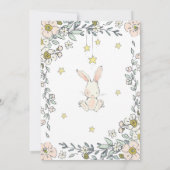 バニーファースト誕生日招待状 招待状 (裏面)