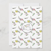 バニーファースト誕生日招待状 招待状 (裏面)