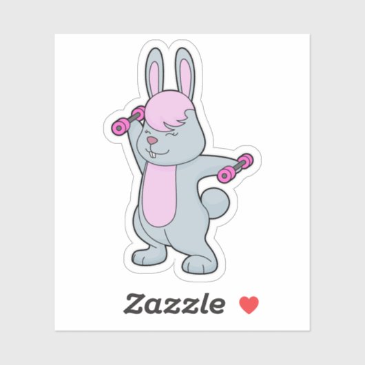 バニーフィットネスダンベル シール (シート)