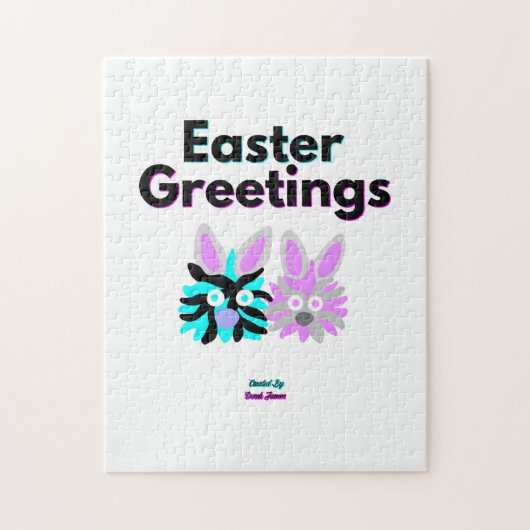 バニーフッツィパズル(27.94 cm x 35.56 cm) ジグソーパズル (縦)