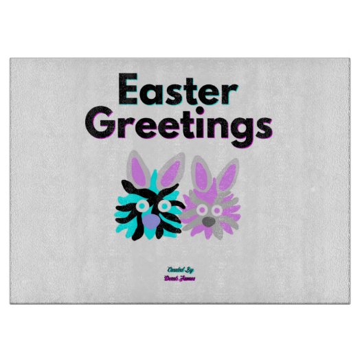 バニーフッツィーズ切断ボード(38.1 cm x 27.9 cm) カッティングボード (正面)