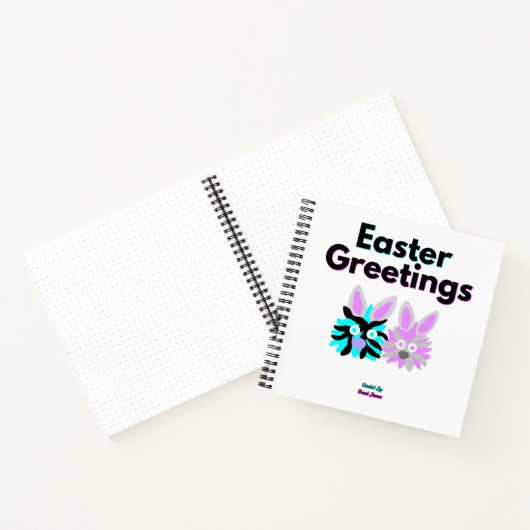 バニーフッツジースパイラルノート(21.6 cm x 21.6 cm) ノートブック (内部)