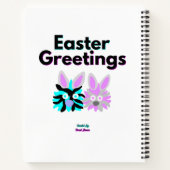 バニーフッツジースパイラルノート(21.6 cm x 28 cm) ノートブック (裏面)