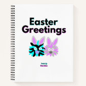 バニーフッツジースパイラルノート(21.6 cm x 28 cm) ノートブック (正面)