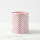 バニーフラワー絵画ズブーケコーヒーマグ マグカップ (中央)