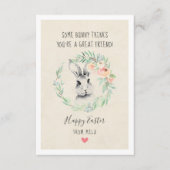 バニーフレンドキッズイースターカード エンクロージャーカード (正面)