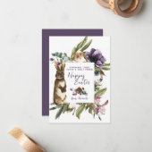 バニーフレンドキッズイースタークラスルームのカード ノートカード (正面/裏面インサイチュ)