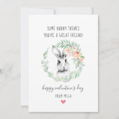 バニーフレンドキッズクラスルームのバレンタインカード シーズンカード (正面)