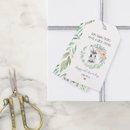 バニーフレンドキッズクラスルームValentinesパーティー ギフトタグ