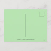 バニーフレンドリートレイルのイースタードラゴンかわいいファンタジー シーズンポストカード (裏面)