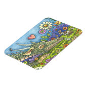 バニーフレンドリートレイルのイースタードラゴンかわいいファンタジー マグネット (左側)