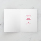 バニーフローラバイク孫娘イースターグリーティング カード (内部)