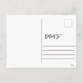 バニーフローラリースイースターグリーティング シーズンポストカード (裏面)