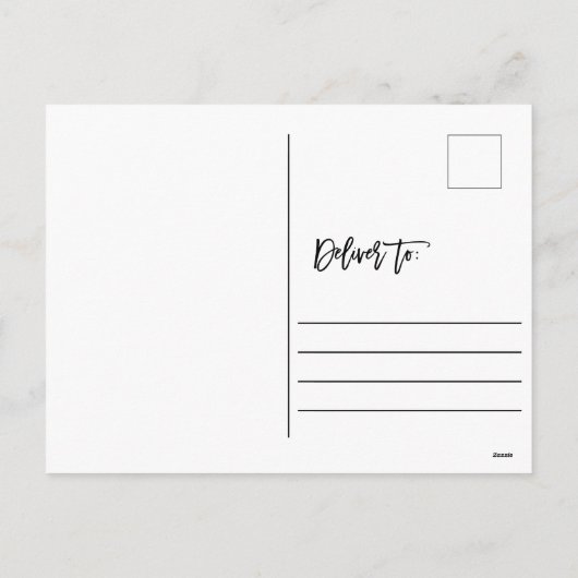 バニーフローラリースイースターグリーティング シーズンポストカード (裏面)