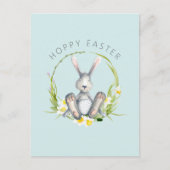 バニーフローラリースイースターグリーティング シーズンポストカード (正面)