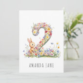 バニーフローラ2回目の誕生日 招待状 (スタンド正面)