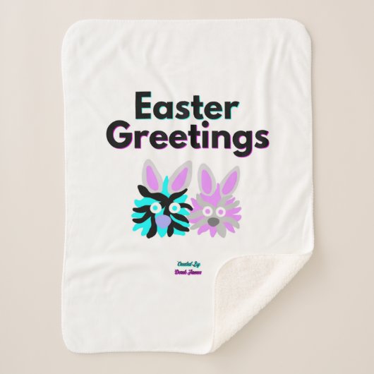 バニーフージースモールシャーパブランケット シェルパブランケット (正面)