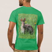 バニーフード付きスウェットシャツ Tシャツ (裏面)