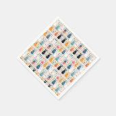 バニーブリスイースターパターン スタンダードカクテルナプキン (角)