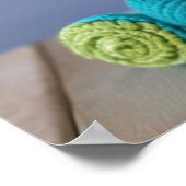 バニーブリスクロシェカラフル:甘い色相のウサギ ポスター (角)