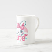 「バニーブリスコーヒーカップ」 ボーンチャイナマグカップ (正面右)