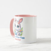 バニーブルーエッグ マグカップ (正面左)