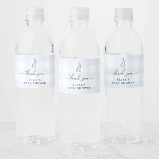 バニーブルーギンガムビーフウォーターボトルウォーターボトル ペットボトルラベル (ボトル)