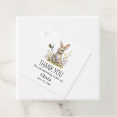 バニーベビーシャワーありがとうメッセージカード フェイバータグ (インサイチュ)