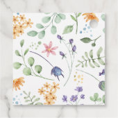 バニーベビーシャワーありがとうメッセージカード フェイバータグ (裏面)