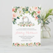 バニーベビーシャワーの招待 招待状 (スタンド正面)