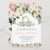 バニーベビーシャワーの招待 招待状 (正面/裏面)