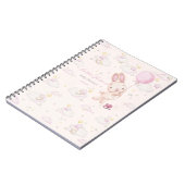 バニーベビーシャワーガール ノートブック (左側)