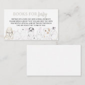 バニーベビーシャワーベビー書室 エンクロージャーカード (正面/裏面)