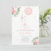 バニーベビーシャワー招待状いくつかのバニースペシャル 招待状 (スタンド正面)