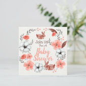 バニーベビーシャワー招待状 シーズンカード (スタンド正面)