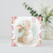 バニーベビーシャワー招待状 シーズンカード (スタンド正面)