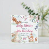 バニーベビーシャワー招待状 シーズンカード (スタンド正面)