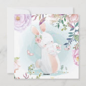 バニーベビーシャワー招待状 シーズンカード (裏面)