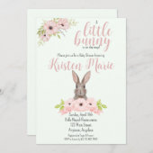 バニーベビーシャワー招待状 招待状 (正面/裏面)