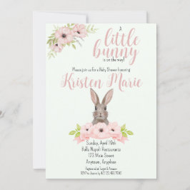 バニーベビーシャワー招待状 招待状