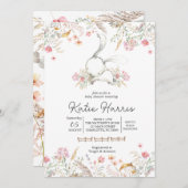 バニーベビーシャワー、バニーベビー招待状 招待状 (正面/裏面)