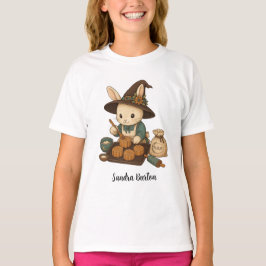 バニーベーカリーの名入れまたはテキスト Tシャツ