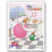 バニーベーキングクッキーステッカー シール (正面)