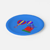 バニーホットエアバルーン#1紙プレート ペーパープレート (アングル)