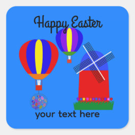 バニーホットエアバルーン#1-2シール スクエアシール